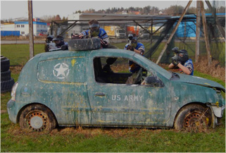 Concept Field - Paintball Action in Car City